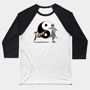 Cat Fight Baseball T-Shirt